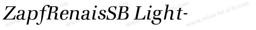 ZapfRenaisSB Light字体转换